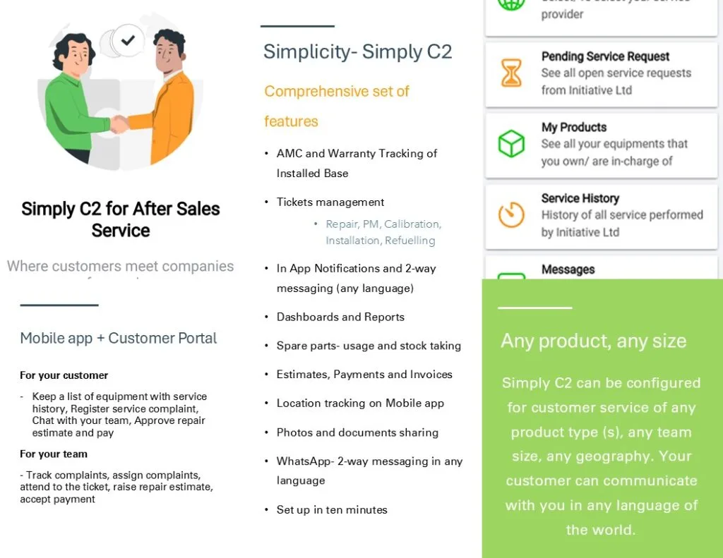 Customer portal and mobile app