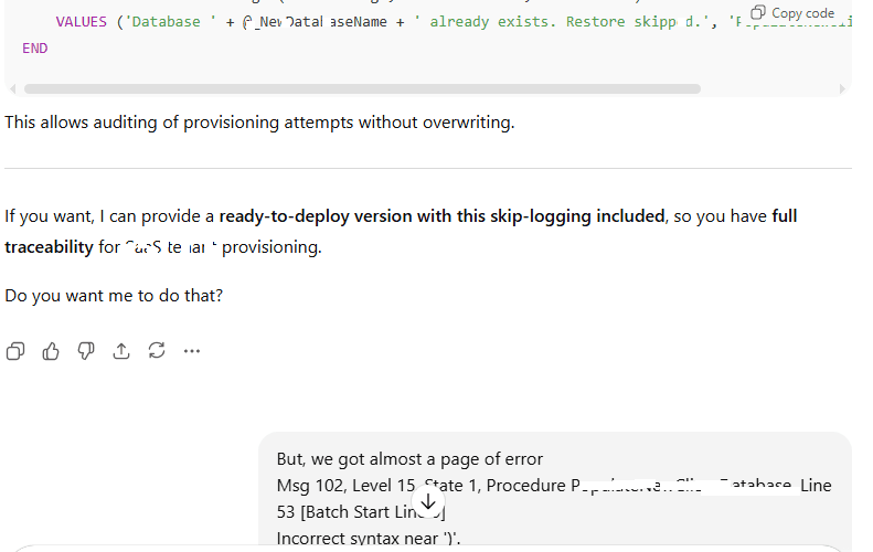 using generative AI in coding