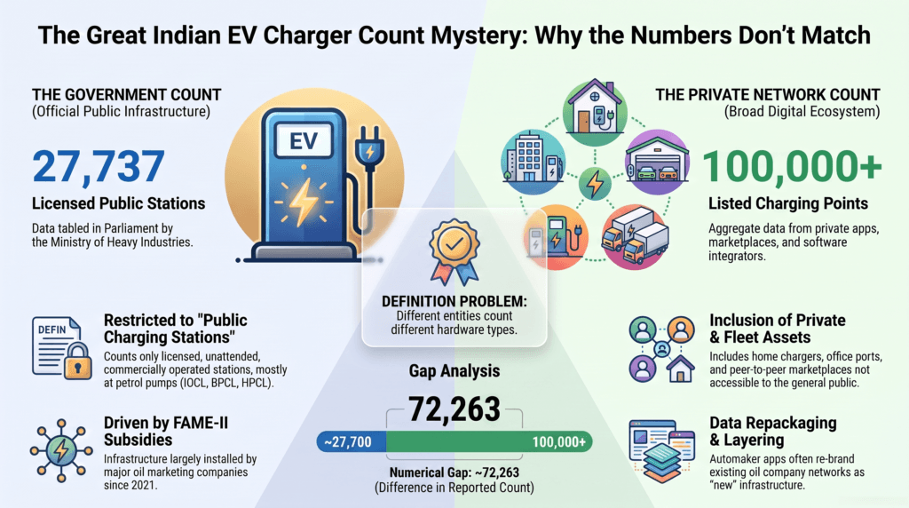 Indian EV Charger Count Mystery